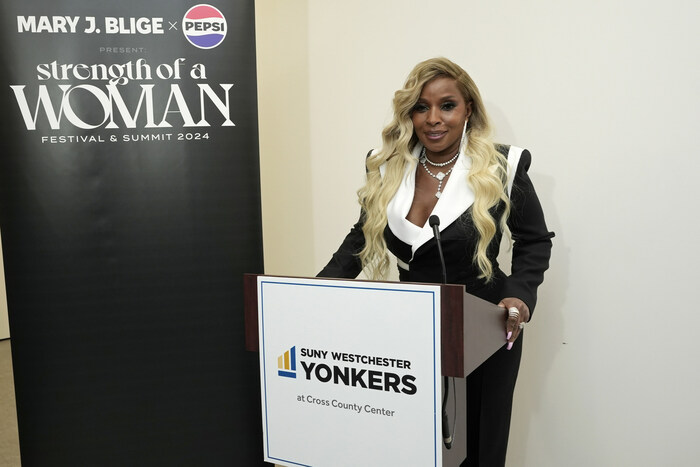 Pepsi and Mary J. Blige announce the Pepsi x Mary J. Blige Strength of a Woman Community Fund, with $100,000 available as grants to local organizations whose work elevates and educates underserved women in her hometown of Yonkers, NY.