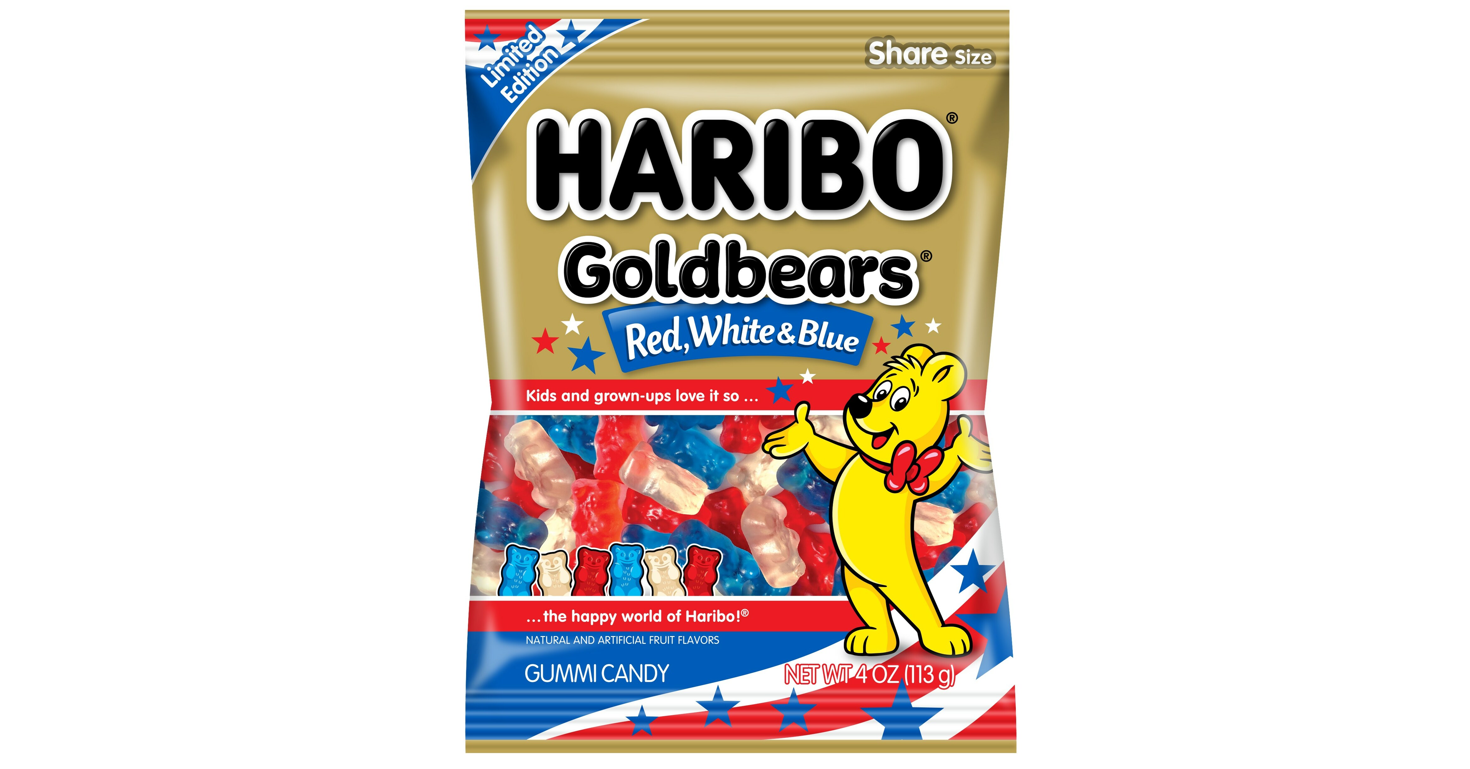 HARIBO Introduces Red, White & Blue Goldbears for a Sweet and Star-Spangled  Summer