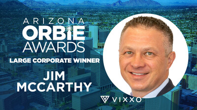 Large Corporate ORBIE Winner, Jim McCarthy of Vixxo Corporation
