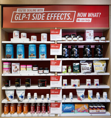 GNC's new GLP-1 support section is available in all 2,300 store locations across the United States