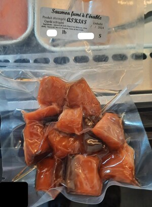 Avis de ne pas consommer de saumon fumé à l'érable vendu par l'entreprise Marché Blais inc.
