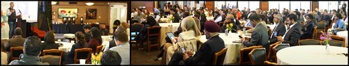 Satnam Singh Sandhu, Member Parliament & Chancellor Chandigarh University with Technocrats, Researchers, Academicians, Health & AI experts during Global AI Summit’ at Stanford University, California.