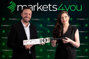 Markets4you Celebrates 17 Years with Cricket Legend AB de Villiers as Brand Ambassador