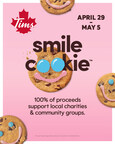 Tim Hortons week-long Smile Cookie campaign returns TODAY with 100% of proceeds from each cookie sold donated to local charities and community groups