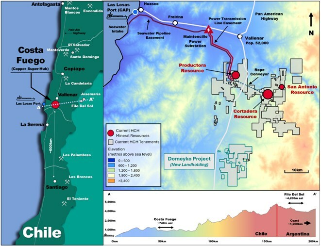 Map of Region (CNW Group/Hot Chili Limited) Map of Region (CNW Group/Hot Chili Limited)
