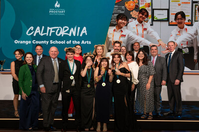 The restaurant management team from Orange County School of the Arts in Santa Ana, California