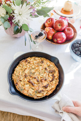 Apple, Tomato and Goat Cheese Frittata