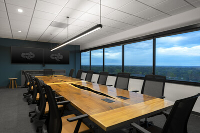 Personal touches throughout the office such as a custom conference table made by a former employee create an office experience that is uniquely St. Louis and uniquely CRB.