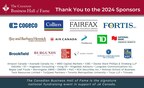Prominent Canadian companies join as lead sponsors of the Canadian Business Hall of Fame