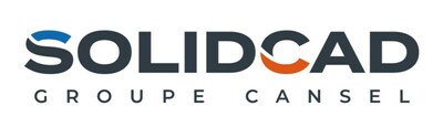 Nouveau logo 2024 de SolidCAD (Groupe CNW/SolidCAD - A Cansel Company)