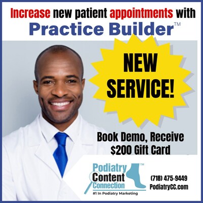 Podiatry Content Connection's Practice Builder™ service helps podiatrists grow their practices and increase their revenue.