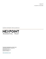 NEXPOINT RESIDENTIAL TRUST, INC. REPORTS FIRST QUARTER 2024 RESULTS