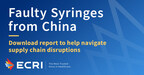 Global patient safety nonprofit releases guidance for navigating supply chain disruptions caused by faulty syringes from China