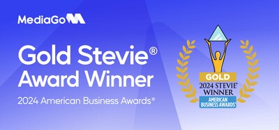 MediaGo was named the winner of a Gold Stevie® for its deep learning technology and SmartBid product