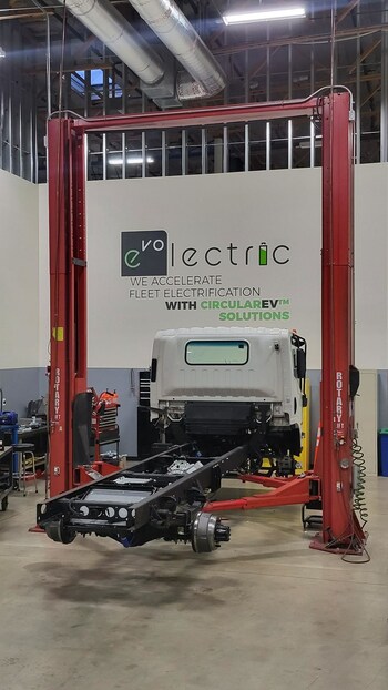 Evolectric is targeting a two-day conversion through a certified installer and service network local to their customer's fleets.