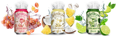 Waterloo All Day Rosé, Pi-Ño Colada and Mojito Mocktail Sparkling Waters