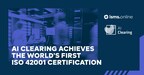 AI Clearing Achieves World's First ISO 42001 Certification with ISMS.online's Cutting-Edge SaaS Platform