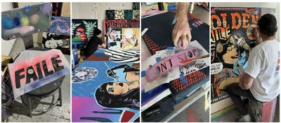 FAILE in the studio