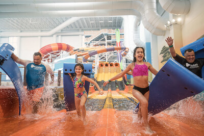 Waterpark guests make unforgettable family memories on the Cheetah Race at Kalahari Resort's indoor waterpark. (Picture provided by Kalahari Resorts and Conventions)