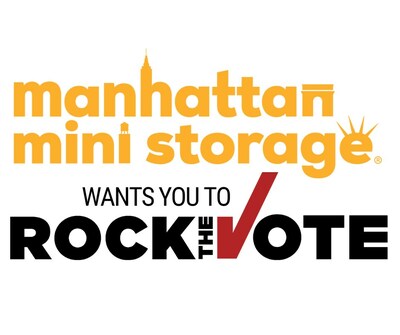 Manhattan Mini Storage and Rock the Vote partner to raise awareness about voter registration.