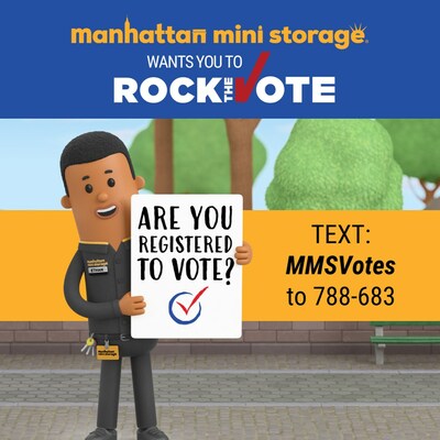 Manhattan Mini Storage and Rock the Vote collaborate to make voter registration more accessible and convenient.