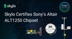 Skylo Technologies Certifies Sony's Altair ALT1250 Chipset for its Satellite Network