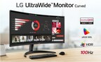 Novo Monitor LG UltraWide™ Curvo 34" permite maior produtividade