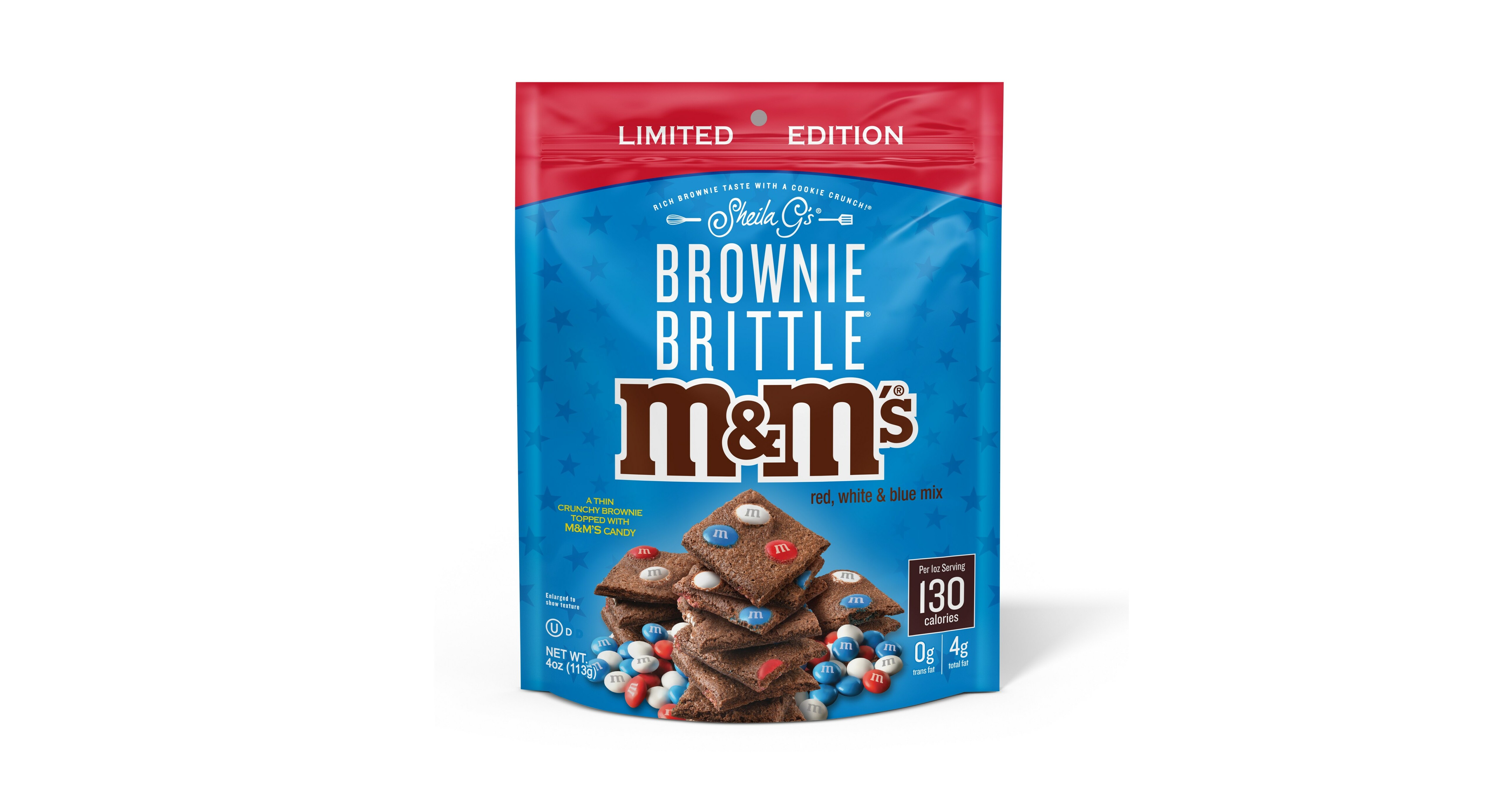 Taste the Colors of Summer Brownie Brittle Partners with M&M'S® on