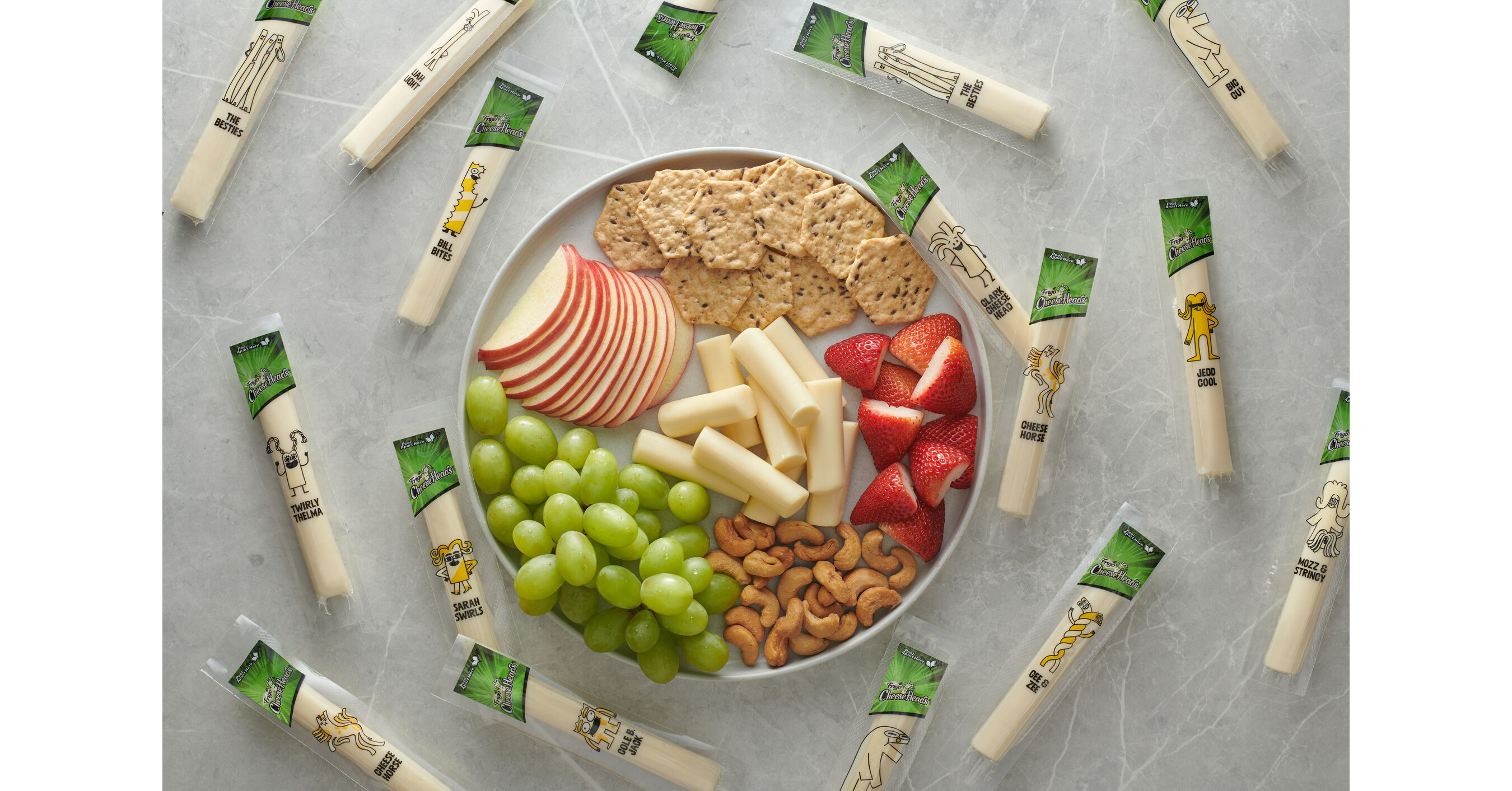 FRIGO® CHEESE HEADS® BRINGS UNIQUE CHEESE HEAD CHARACTERS TO PACKAGING AND LAUNCHES NEW FLAVOR