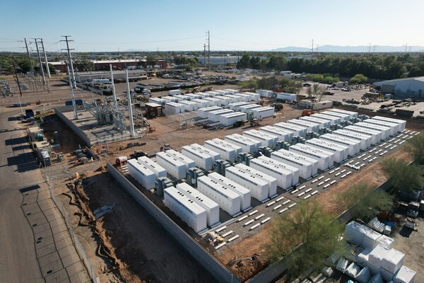 Plus Power's Superstition Energy Storage facility in Gilbert, Arizona