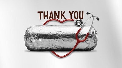 In celebration of National Nurses Week, 100,000 verified healthcare workers will receive free burrito e-cards, equivalent to over $1 million in free Chipotle.