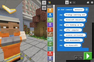 Prodigy Learning and Minecraft Education are teaming up to offer computer science curriculum and assessments in Minecraft!