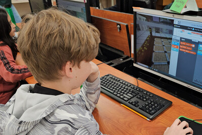 Students in the classroom use Coding in Minecraft by Prodigy Learning.