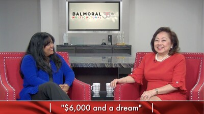 In the inaugural episode, guest host, Keka DasGupta interviews Sharifa Khan, founder and CEO of Balmoral Multicultural Marketing about her remarkable journey in pioneering Canada's multicultural marketing discipline, starting with just "$6,000 and a dream." (CNW Group/Balmoral Multicultural Marketing)