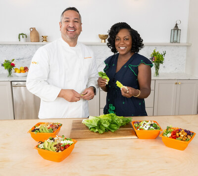 Salad and Go's Executive Chef, Daniel Patino and Salad Nutrition Officer, Maya Feller.