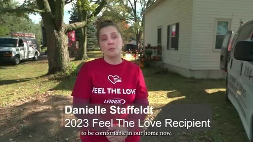 2023 Feel The Love recipient describes the impact of her brand-new HVAC unit.