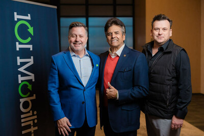 From left: Joe Loch, President of 101 Mobility; Erik Estrada, host of "Divine Renovation"; Monty Hobbs, producer. Their collaboration aims to enhance lives through mobility solutions.