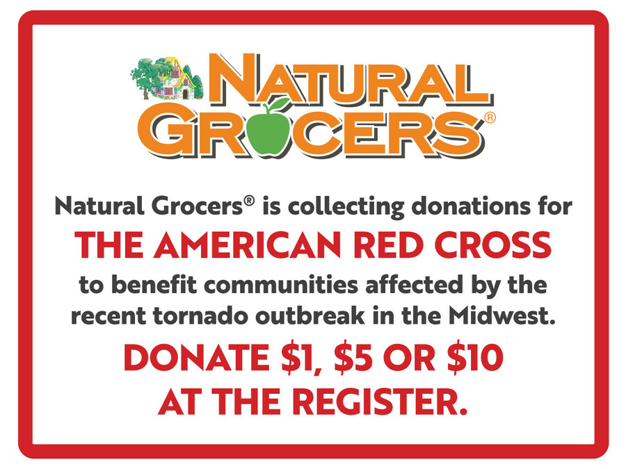 Natural Grocers® Supports American Red Cross Tornado Relief Efforts by Collecting Donations at Its 23 Stores in the Midwest Region - Vimarsana News