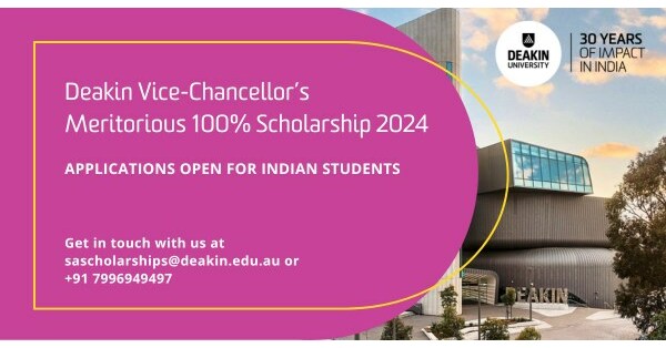 Deakin University Invites Applications For The 2024 Vice-chancellor's 