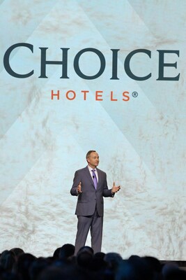 Choice Hotels President and CEO Patrick Pacious kicked off the 68th annual convention in Las Vegas.