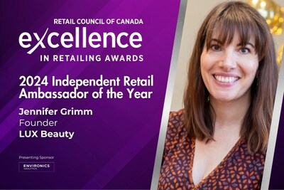 Jennifer Grimm, LUX Beauty (CNW Group/Retail Council of Canada)