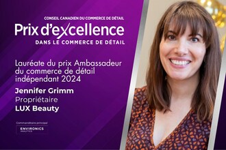 Jennifer Grimm, LUX Beauty (Groupe CNW/Retail Council of Canada)