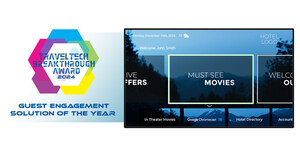 SONIFI's interactive platform SORA named "Guest Engagement Solution of the Year" by TravelTech Breakthrough