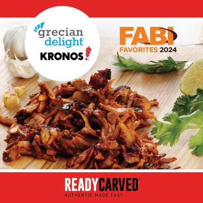 Grecian Delight | Kronos's ReadyCarved(r) Pork Al Pastor Slices - FABI Favorite 2024
