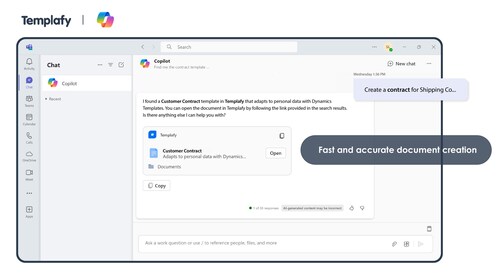 Templafy M365 Microsoft Copilot integration