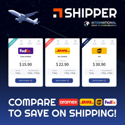 Shipper Global - Compare To Save On Shipping! (c) (PRNewsfoto/Shipper Global)