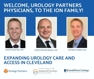 Integrated Oncology Network is proud to announce the partnership with Urology Partners!  This acquisition brings together two leading Cleveland area urology providers, Southwest Urology and Urology Partners, uniting to enhance urologic care in the region.