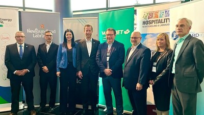 Alexis von Hoensbroech, WestJet Group CEO meets with key stakeholders and community members to discuss the Group's expanding presence across Newfoundland and Labrador. (CNW Group/WESTJET, an Alberta Partnership)