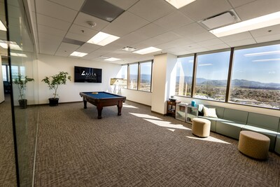 AGIA's new office space was developed to promote employee engagement and encourage collaboration since moving to a remote-hybrid workforce model.