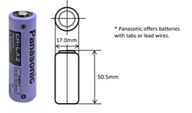 Panasonic Introduces New CR-LAZ Long-Life Cylindrical Lithium Battery